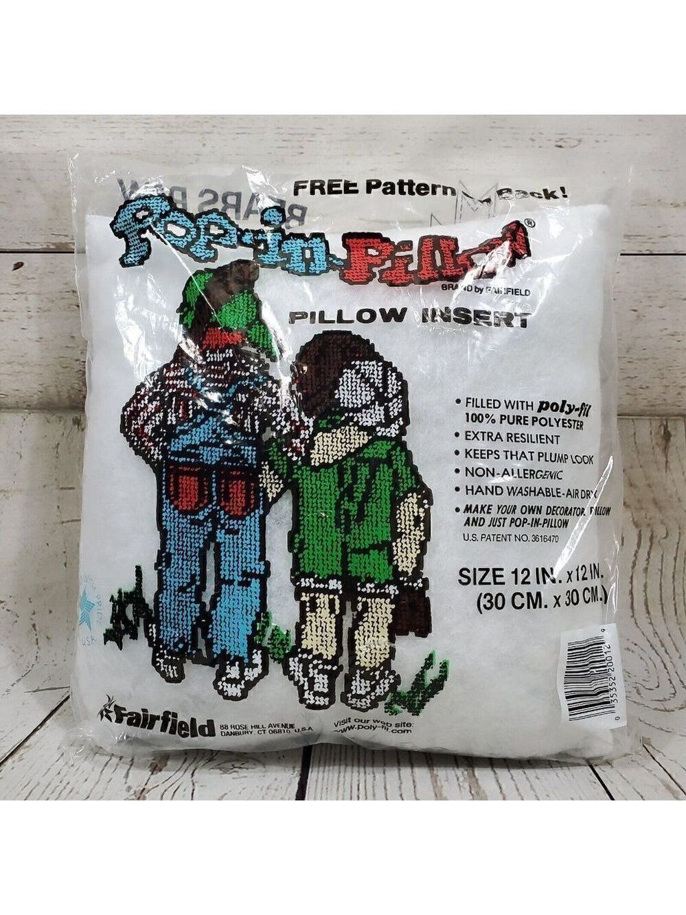 Read Desc Fairfield Pop In Pillow Pillow Insert 12"x12" Poly-fill Free Pattern